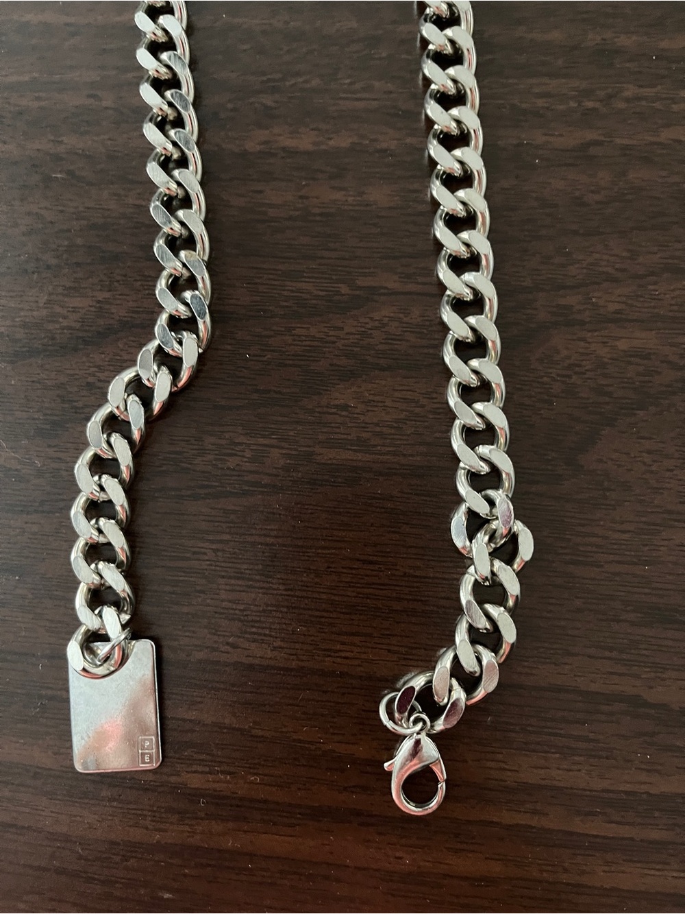 Women's Silver Cuban Link Belt Chain - Polished Metal